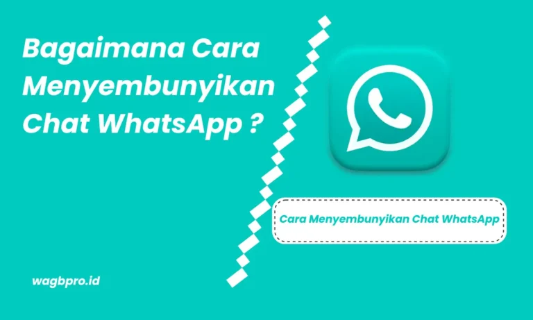 Cara Menyembunyikan Chat WhatsApp